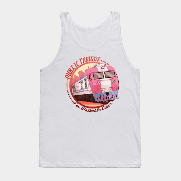 Public Transit For Walkable Cities V2 Tank Top by Oh My Martyn
